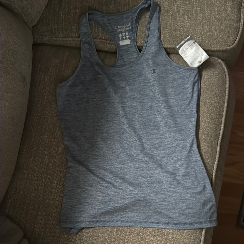 Champion Gray Fitted Sleeveless Tank
